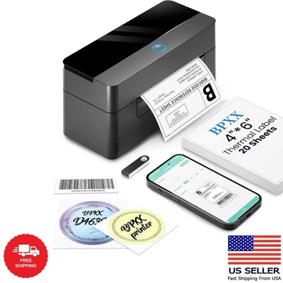 4x6 Bluetooth Thermal Label Printer - High-Speed, Portable Solution for Business - Image 1 of 4