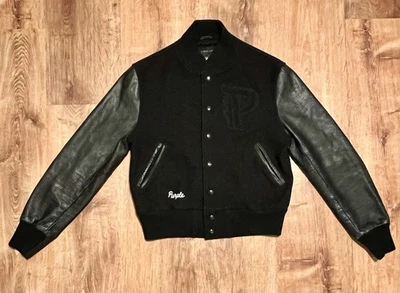 VINTAGE GOLDEN BEAR x PURPLE BRAND  WOOL/LEATHER VARSITY JACKET XS - Image 1 of 4