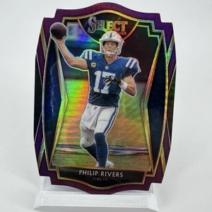 Philip Rivers 2020 Panini Select Premier Level Purple Prizm Die Cut #129 - Picture 1 of 2