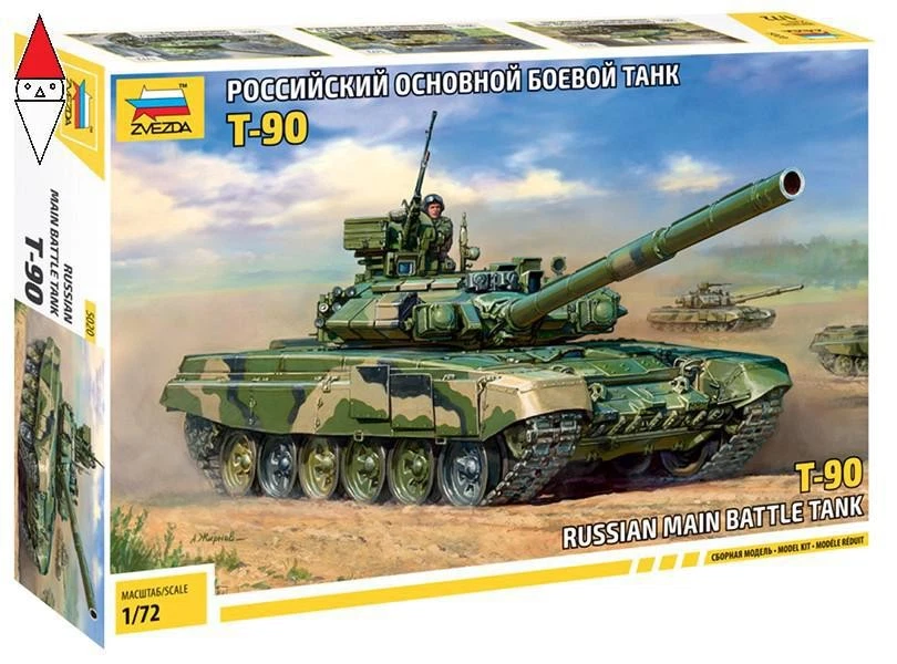 Russian Main Battle Tank T-90 Plastic Kit 1 72 Model Zvezda
