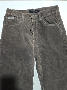 Calvin Klein Jeans Youth Girls Size 12 Brown Corduroy Pants 5 Pocket - Picture 1 of 8