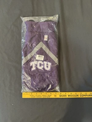 TCU NCAA Puffer Vest Dogs & Cats Warm, Cozy, Reflective Stripe, Texas Christian - Image 1 of 4