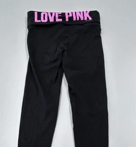 Vintage Victorias Secret PINK Fold Over Yoga Pants Puppy Print XS Y2K - Picture 1 of 11