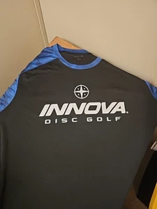 INNOVA DISC ~ DISC GOLF T-SHIRT ~ GRÖSSE 2XL ~ DRI-FIT schwarz & blau  - Bild 1 von 13