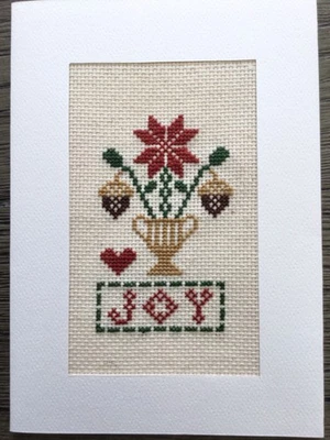 TARJETA EN BLANCO COMPLETA XSTITCH NAVIDAD DESEÁNDOTE "ALEGRÍA" ESTA TEMPORADA NAVIDAD2 Foto 1 de 2