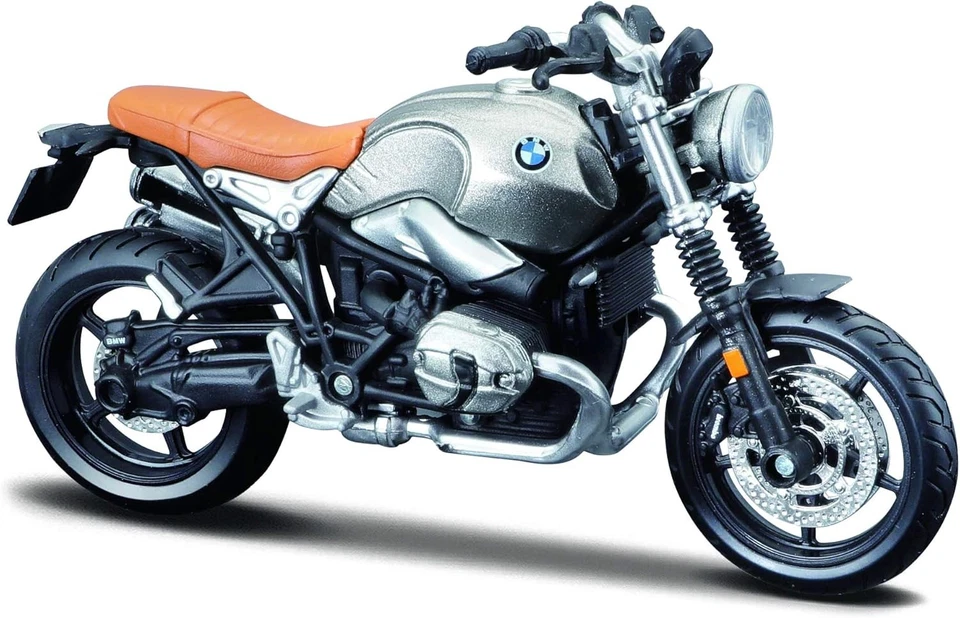 MAISTO - Moto de couleur argent - BMW R Nine T Scrambler - 1/18 - MST18853 - Photo 1/1