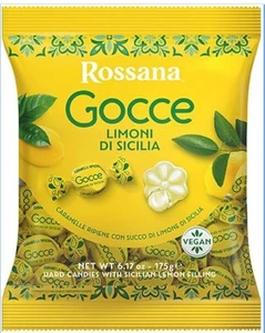 Rossana Gocce 🍋 Limoni Di Sicilia 🍋 Flavor Filled Vegan Candy 175g (6,17oz) - Bild 1 von 5