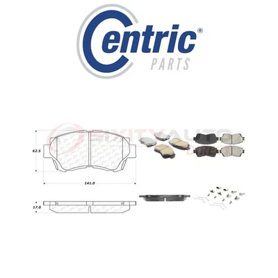 Centric Posi Quiet Ceramic Brake Pads w Shims for 1995-1997 Toyota Avalon bd - Imagem 1 de 4