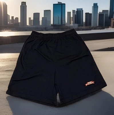 Pantalones Cortos No Fear Para Hombre M Negros De Colección Y2K Logo Bordado RN89636 Base Sport-Tek Foto 1 de 4