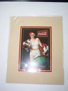 Coca-Cola Reproduction Matted Print So Refreshing CC-12 - Picture 1 of 1
