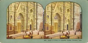 KATHEDRALE DUOMO Stereokarte FLORENZ Italien - Bild 1 von 1