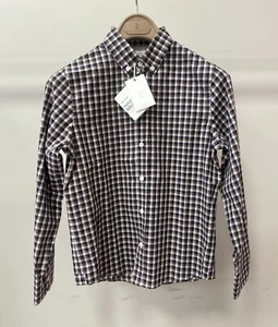 BRUNELLO CUCINELLI BOY'S 100% COTTON BUTTON DOWN PLAID SHIRT SIZE 12 KIDS $450 - Picture 1 of 5