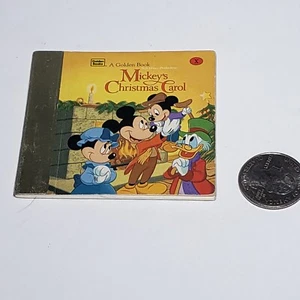 Golden Books Mini 2.75" Mickey's Christmas Carol Lifesavers Presents 1983 - Picture 1 of 4