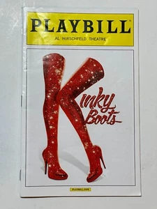 Vintage Playbill Al Hirschfeld Theatre Kinky Boots w/ Original Ticket - Picture 1 of 4