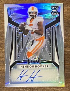 ‼️2023 Leaf Metal Football Hendon Hooker #5/10 RC Auto UT Vols Number Match