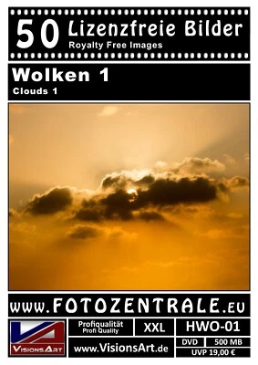 50 Lizenzfreie Profi-Bilder/Fotos! Himmel austauschen: Wolken (500 MB/Photoshop) - Bild 1 von 2
