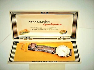"NEW" Solid Gold HAMILTON "Presentation" WATCH - Picture 1 of 13