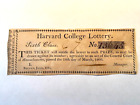 1811 - Billet de loterie Harvard College