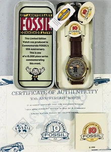 Fossil 10th Anniversary Limited Edition Watch - # 4,382 of 10,000 - New Battery - Picture 1 of 14