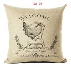 45cm*45cm Photo Of The Rooster Linen Cotton Pillow Case Sofa Cushion Cover