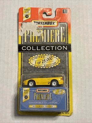 Matchbox Premiere Mitsubishi Spyder Convertible Collection Series 12 Yellow - Image 1 of 4