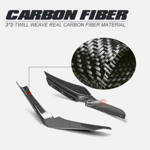 For Honda Civic Type-R FL5 EPA Design Carbon Fiber Front Bumper Canard Pair - Picture 1 of 13