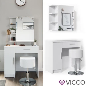 Schminktisch Frisiertisch Frisierkommode Kosmetiktisch Weiß Fynnia Vicco - Bild 1 von 8