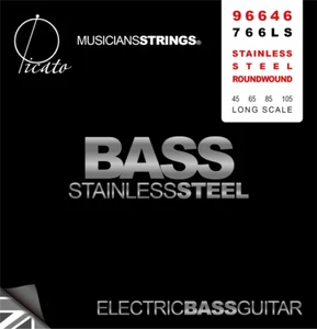 Picato 96646 Stainless Steel Roundwound 4-Str Bass strings 45-105 - Picture 1 of 2