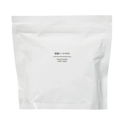 MUJI Moisturising Sheet Mask (Large Amount Pack) 240ml 30 Sheets Skin Care Face - Image 1 of 3