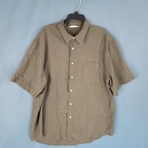 Hobie Men's Button Up Shirt Short Sleeve Grayish Green Size XL - Picture 1 of 10