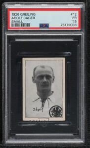 1926 Greiling Fussballsport Tobacco Adolf Jager #12 PSA 1.5