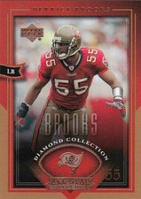 2004 UD Diamond All-Star #54 Derrick Brooks Tampa Bay Buccaneers HOF