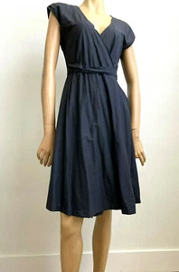 Abito Gap blu lunghezza ginocchio avvolgente scollo a V manica corta tg 6 - Foto 1 di 9