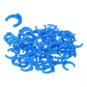 50 piezas Clip de bloqueo de 1/4 de pulgada para abrazaderas de clips de conexión rápida de tubo inverso RO, azul - Imagen 1 de 6