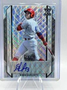 SIMON MUZZIOTTI 2021 LEAF METAL DRAFT WAVE AUTO #BA-SM2 JT - Picture 1 of 2