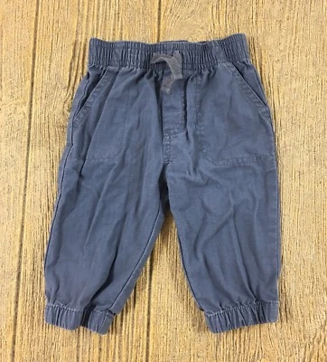 Pantalones Garanimals Bebé Niño Talla 3-6 Meses Gris Cintura Elástica Informal Bolsillos Foto 1 de 4