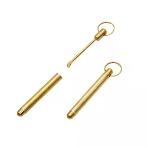 1x Gold Key Ring Keychain Hidden Spoon Scoop Compartment Secret Storage Gift . - Bild 1 von 12