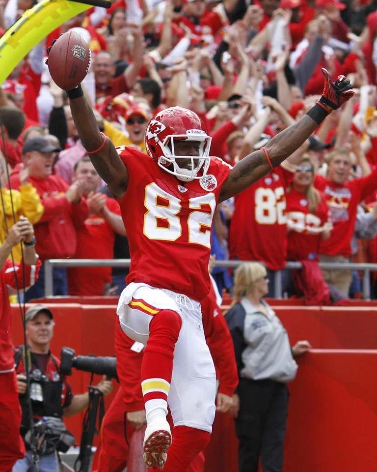 FOTO DE FÚTBOL AMERICANO DE LA NFL DWAYNE BOWE 8X10 KANSAS CITY CHIEFS KC Foto 1 de 1