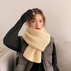 Long Scarf Knitted Keep Warm Winter Thermal Girls Scarf Shawl Wrap Wrinkle-free