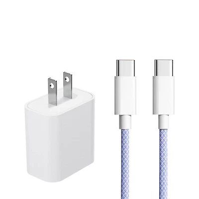 USB-C to USB-C Fast Charging&Data SyncType-C Cable For iPhone 15/Plus/15ProMax - Image 1 of 4