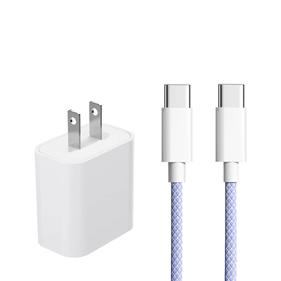 Cable USB-C a USB-C carga rápida y sincronización de datos tipo C para iPhone 15/Plus/15ProMax Foto 1 de 4
