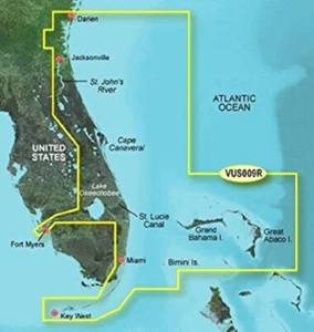 Bluechart G2 Vision HD Jacksonville to Key West Florida Chart - VUS009R - Picture 1 of 4