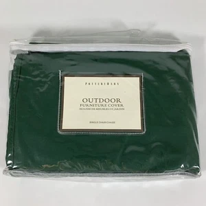 NEW Pottery Barn Outdoor SINGLE CHAIR Furniture Cover, Green (31" x 21" x 22") - Picture 1 of 9