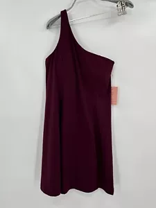Quince Plum Ultra-Form One Shoulder Performance Dress sz M Women's Athletic NWT - Picture 1 of 7