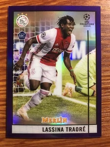 2020-21 Topps Merlin Chrome UEFA Purple Refractor [/299] -- Lassina Traore #10 - Picture 1 of 2
