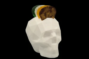 2x Skull Guitar Pick Holders | Guitar Pick Holder - Picture 1 of 7