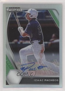 2021 Panini Prizm Draft Picks Silver Prizm Auto Izaac Pacheco #PDP39 Auto