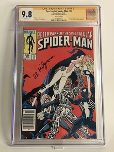 SPECTACULAR SPIDER-MAN 95 * 1984 Newsstand SCARCE * SS SIGNED MILGROM * CGC 9.8 - Picture 1 of 3