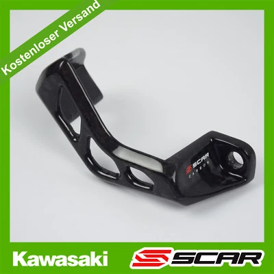 CARBON BREMSSATTELSCHUTZ HINTEN KAWASAKI KXF 250 450 KX250F KX450F SCAR - Bild 1 von 2