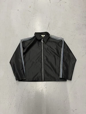 Chaqueta Coach Ligera De Colección Como Nueva EE. UU. Nylon Satinado PEQUEÑA AÑOS 90 Rayas Negras Foto 1 de 4